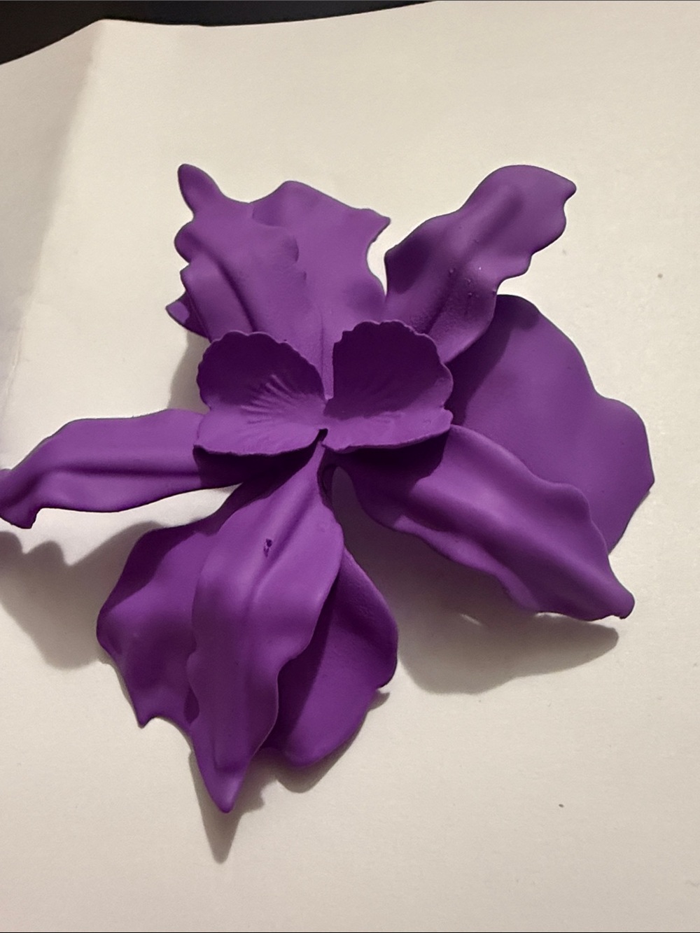 Purple Floral earrings - Picture 2 of 3